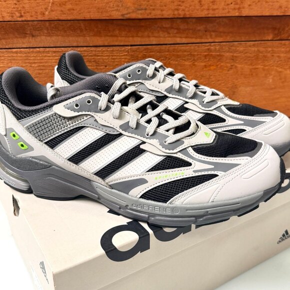 Adidas SPIRITAIN 2000 Athletic Sneakers Shoes Mens Sz 11 Core Black/Grey ID5410 - Picture 1 of 9